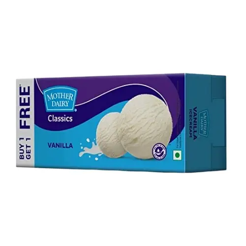 Mother Dairy Classic Vanilla Ice Cream Buy 1 Get 1